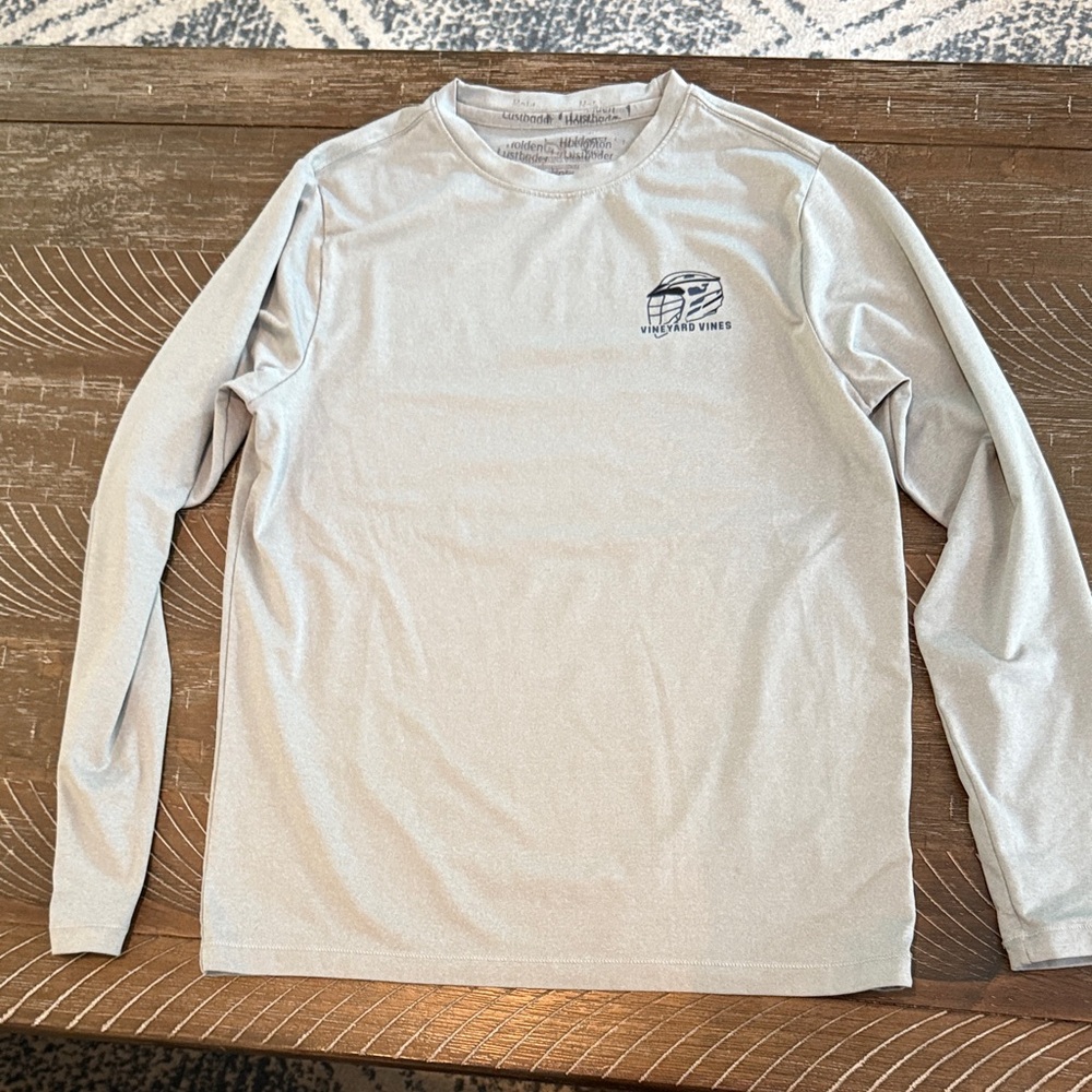 Vineyard Vines boys Light Gray Long Sleeve Tee